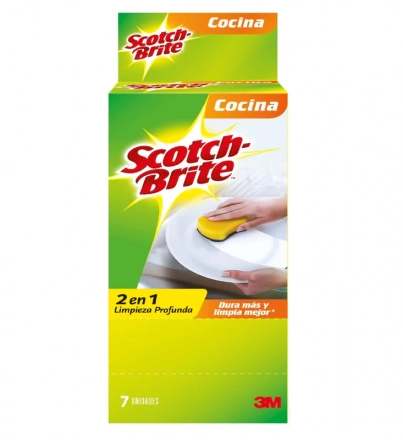 Esponja 2 en 1 Scoth Brite x 7 und