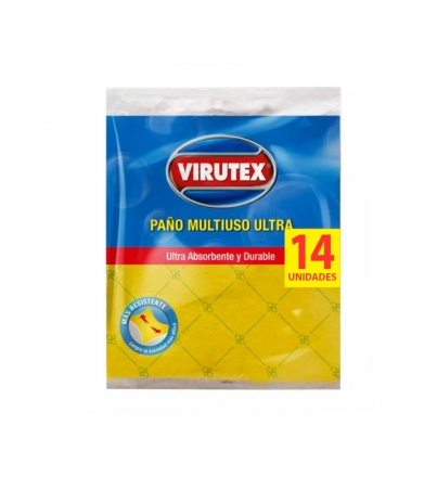 Paño Absorbente Multiuso Amarillo x 14 Und